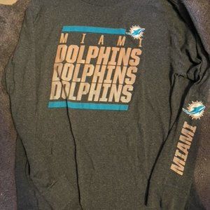 Miami Dolphins Majestic  Rare Long Sleeve Large